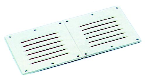Lüftungsgitter / Lüftungsabdeckung 255 x 115 mm Weiß