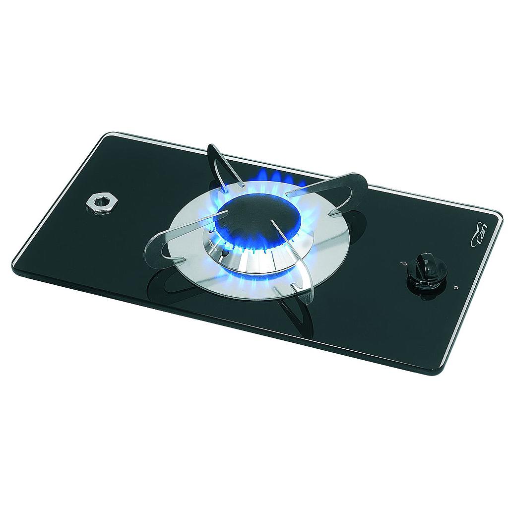 Gaskocher mit keramik Kochplatte  365x200x80mm  brenner: 1x mittel