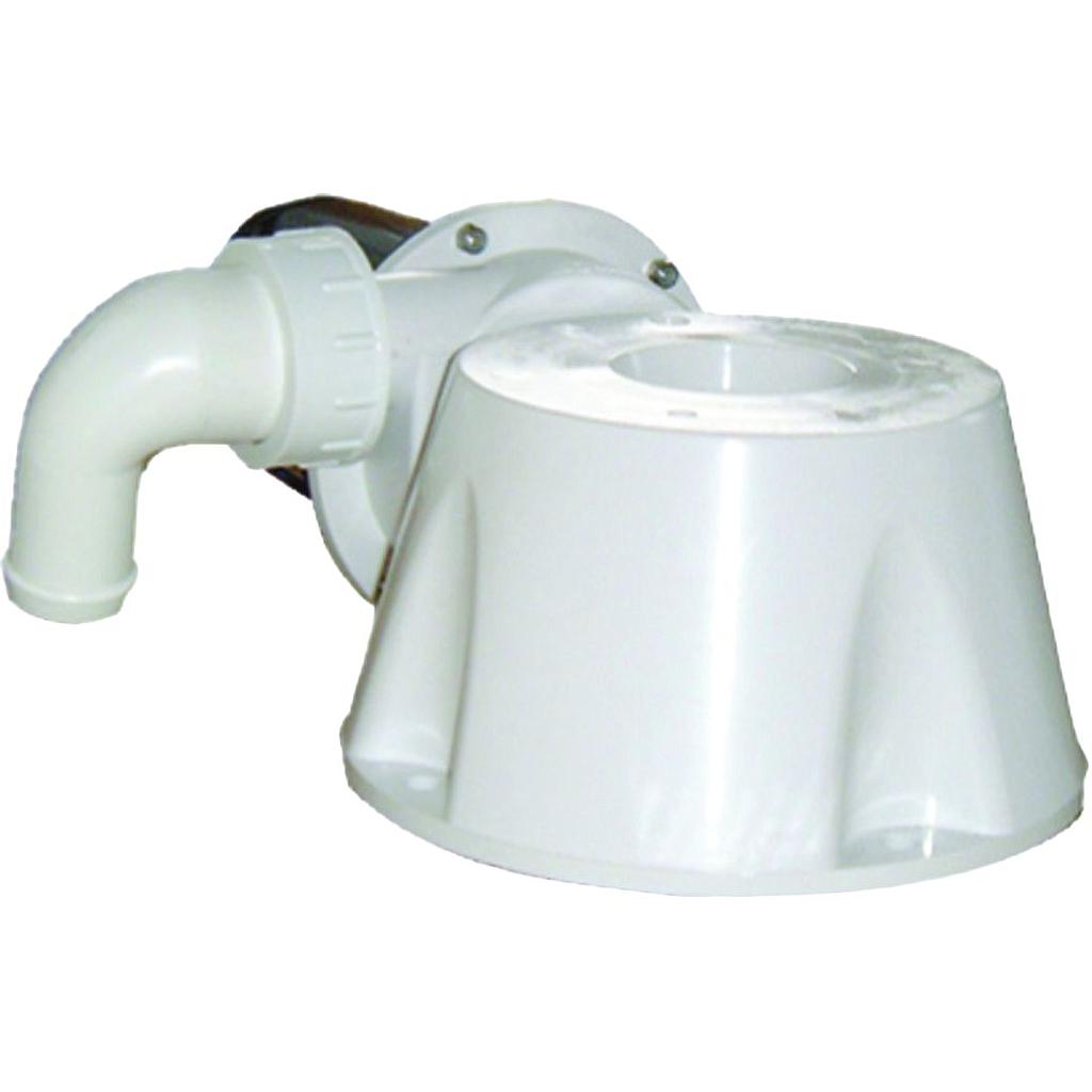 Johnson Pump Umbausatz 12V  für Toilette  Fuß  90º-Anschluß  Motor & Zerhacker