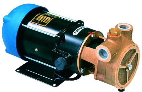 Zentrifugalpumpe A66B  24V/9A  17l/min  Selbstansaugende Deckwasch- und Dieselpumpe. Schlauchanschluss Ø20mm