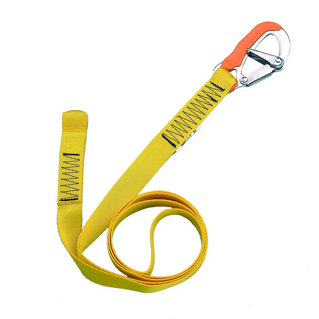 Lifeline met 1 RVS musketonhaak L=2,00Mtr