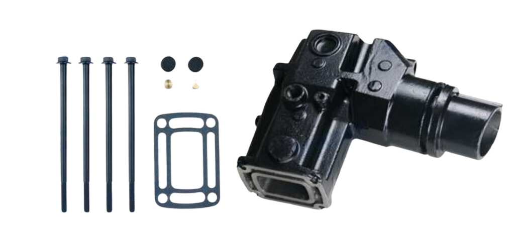 Abgasknie passend für Volvo Penta 4.3 / V6 - 25,7cm Höhe