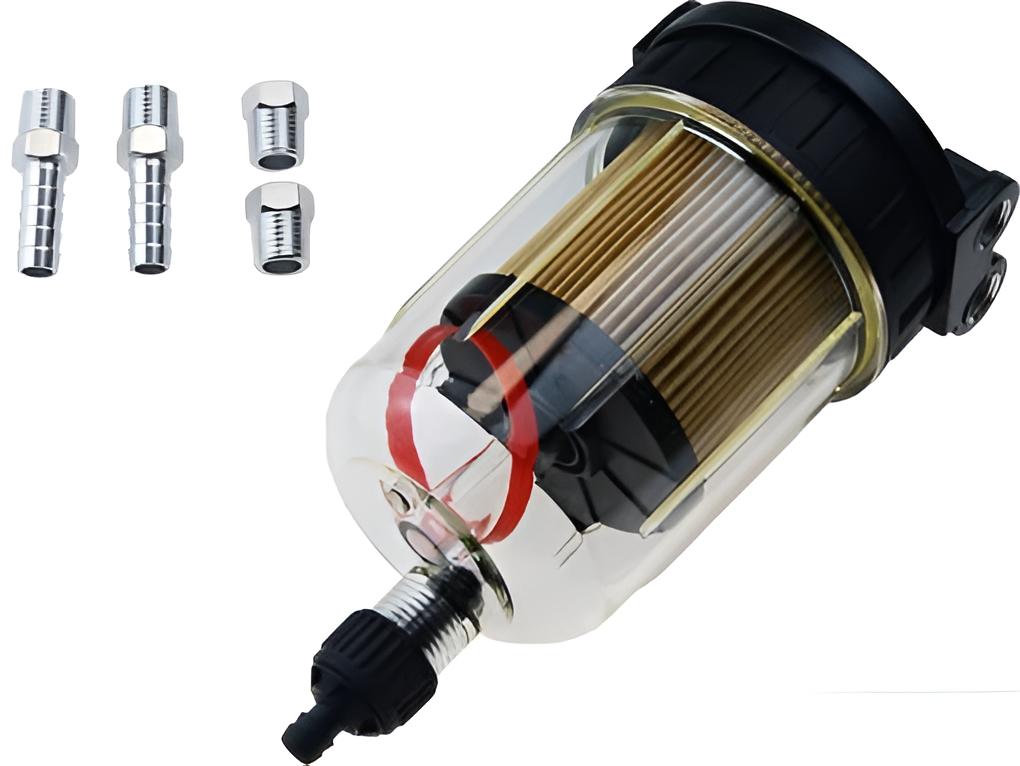 Benzinfilter Kit mit Schauglas 205-420 L/H (2.45PSI)