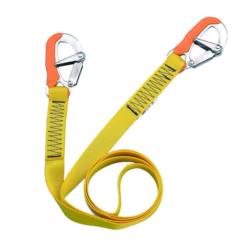 Lifeline ""Hercules 1"" met 2 RVS musketonhaken  L=2Mtr