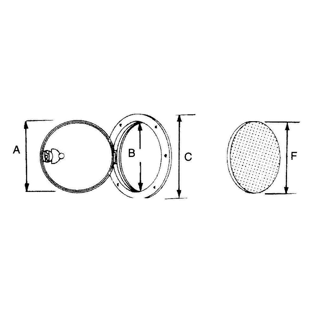 Kunststoffluke groß ohne Verschluss