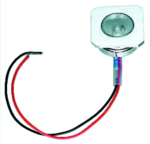 LED - Orientierungsleuchte  Chrom / eckig
