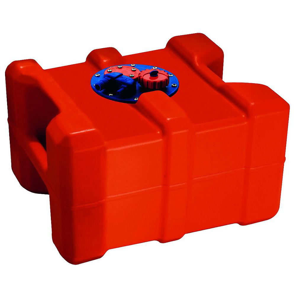 Kunststof Brandstoftank 40ltr + Flensplaat 50x28x40cm