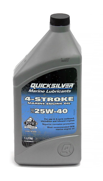 Quicksilver 25W40 4 Takt Motorenöl mineralisch 1 Liter 8M0086223