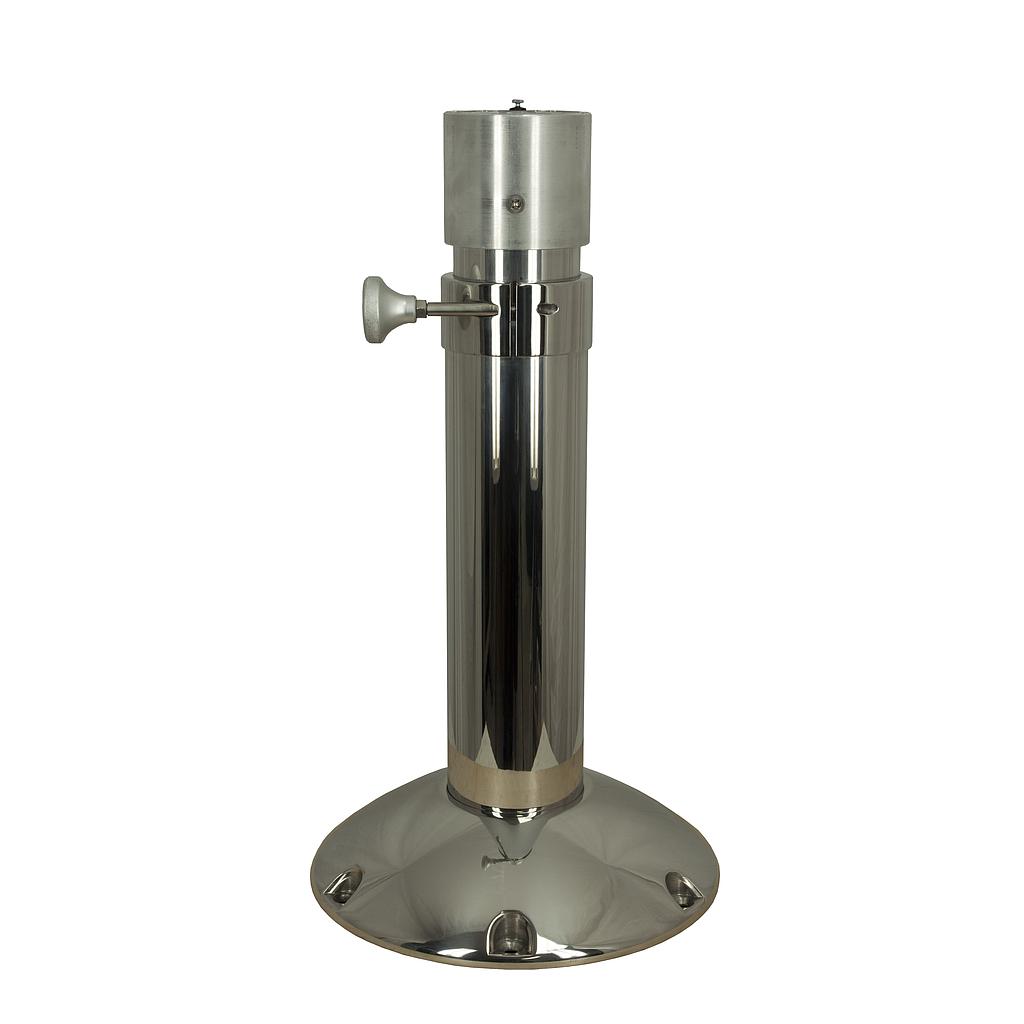 NIRO Mainstay verstellbare Stuhlfuß  Teleschopische Gasdruckverstellung  H=560-820mm  Basis Ø305mm ( ohne Slitten )