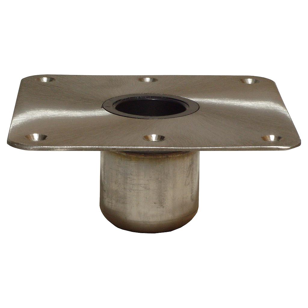 Spring-Lock Serie  NIRO Fuß 7x7" ( 178x178mm )  Satiniert"