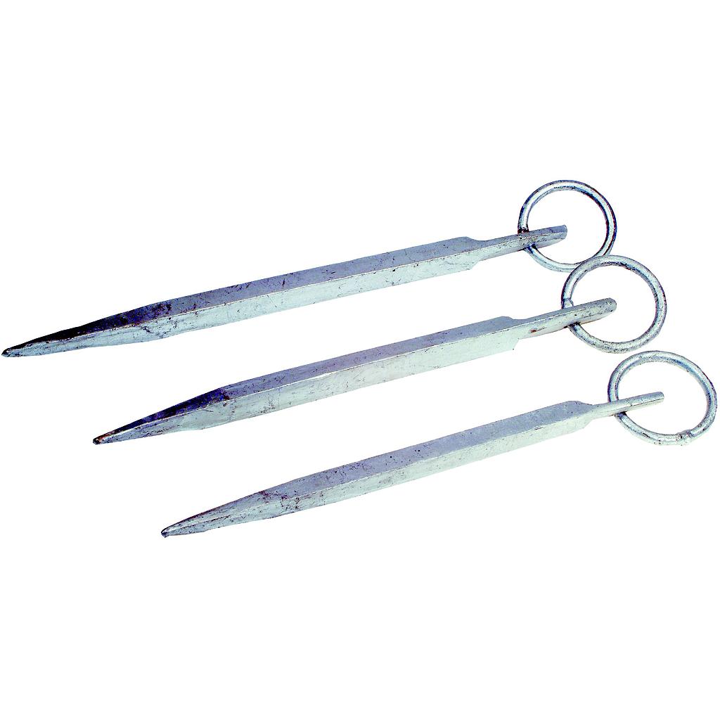 Verzinkt-Stahlen Anlege-Pflock mit Ring  L=350mm  Ø20mm