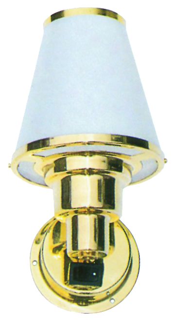 Kabinenleuchte Messing poliert