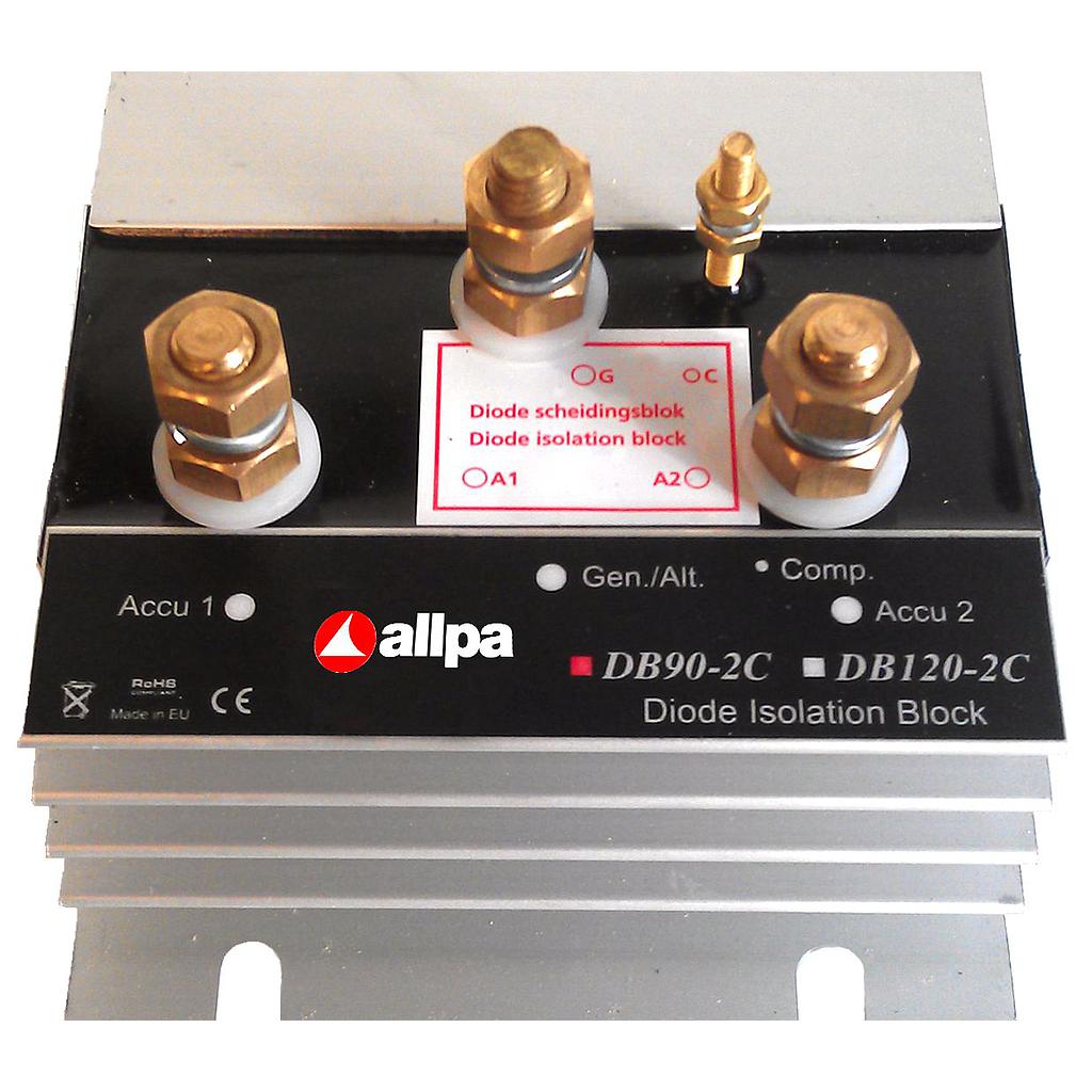 Trenndiode Modell DB-160-3C"  max. Ladestrom 130A  max. Strom Lichtmaschine 160A  3 Batterien"