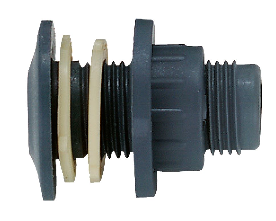 Kunststoff Abfuhrfitting 3/4 für Trinkwassertank"