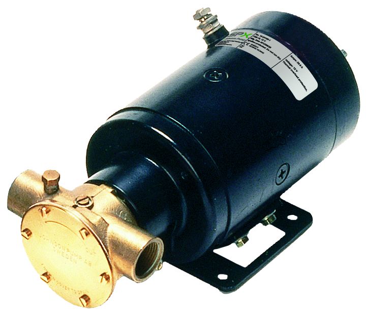 Johnson Pump selbstansaugende Mehrzwechpumpe F5B-19  24V  55l/min  Anschluss 3/4 BSP  258x131x120mm ( lxbxh )  Gewicht 8 0kg ( mit mechanical seal )"