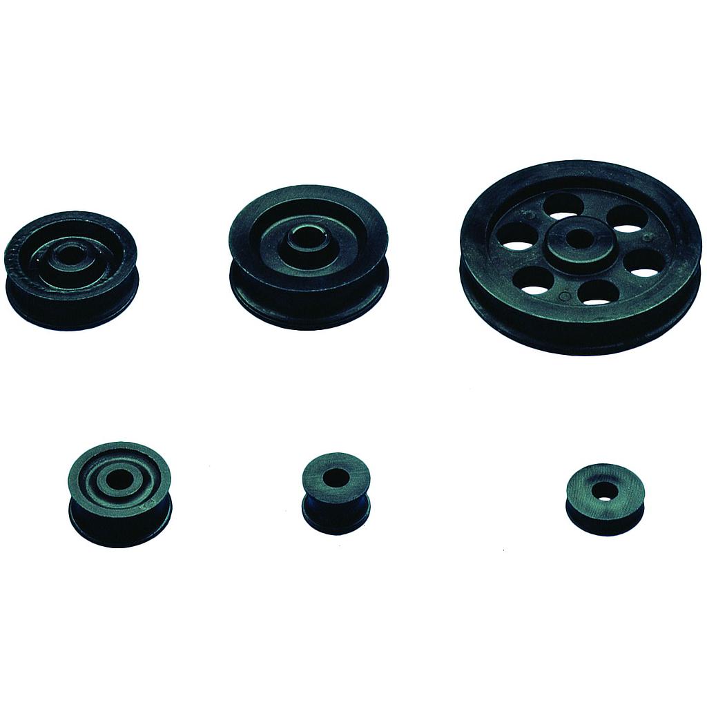 Nylon Scheibe Ø22 0mm  H=13 2mm  Loch Ø8 2mm