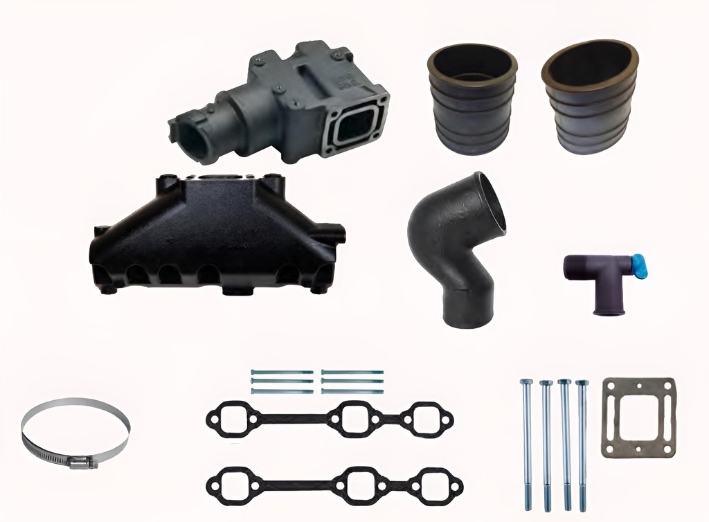 Abgassammler Conversion Kit Mercruiser V6