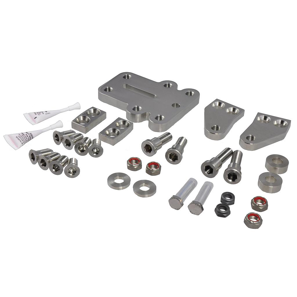 Seastar Hardware Kit Tournament 2  triple engine  Dual Cylinder with Front Mount Plate