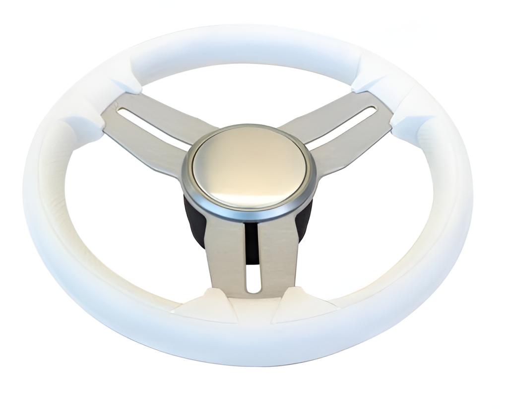 350 mm Gussi Steuerrad 015A Weiß