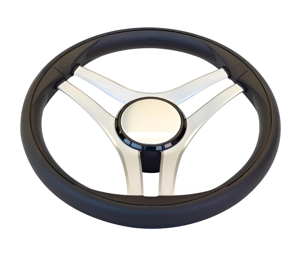 350 mm Gussi Steuerrad Molinara Schwarz