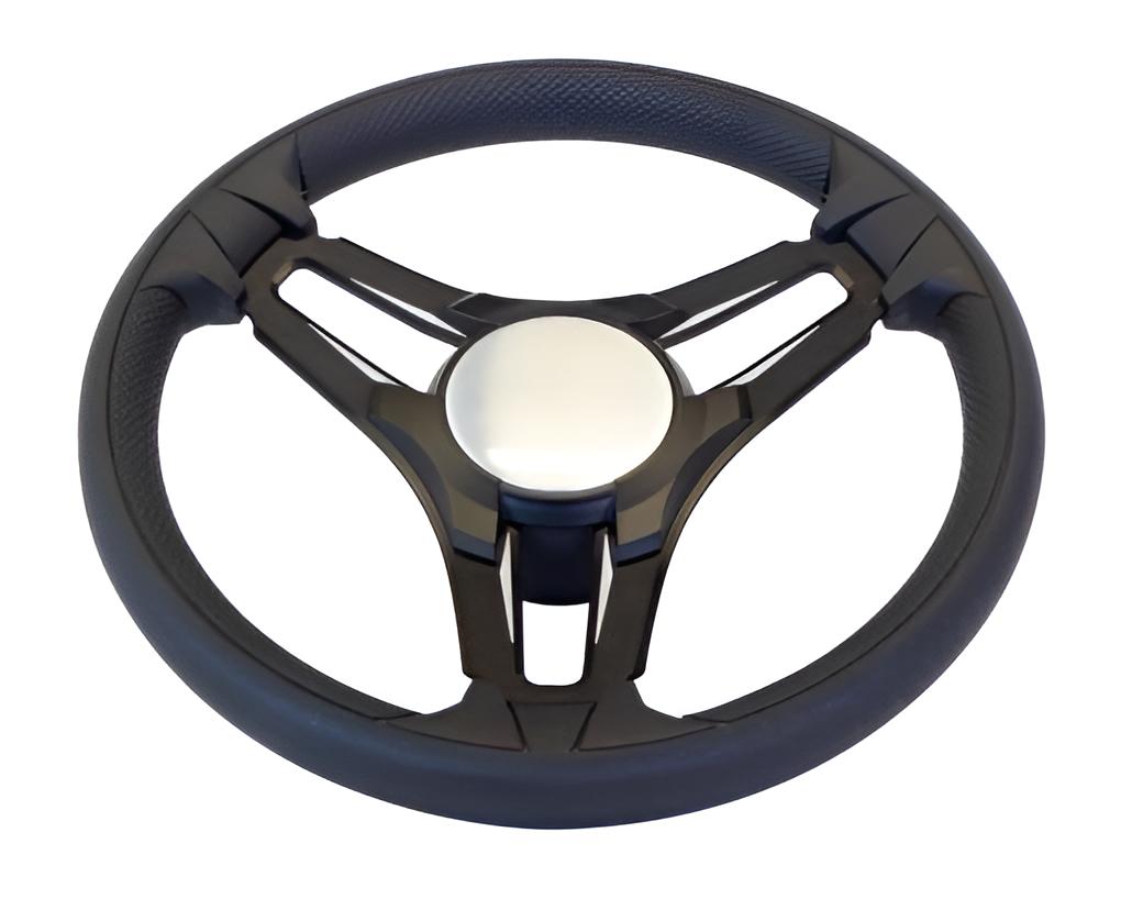 350 mm Gussi Steuerrad Selva Schwarz