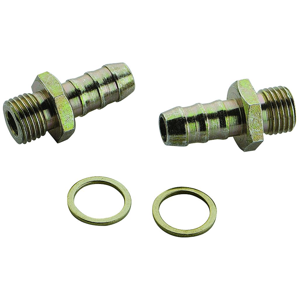Rechte  aansluitset 10mm