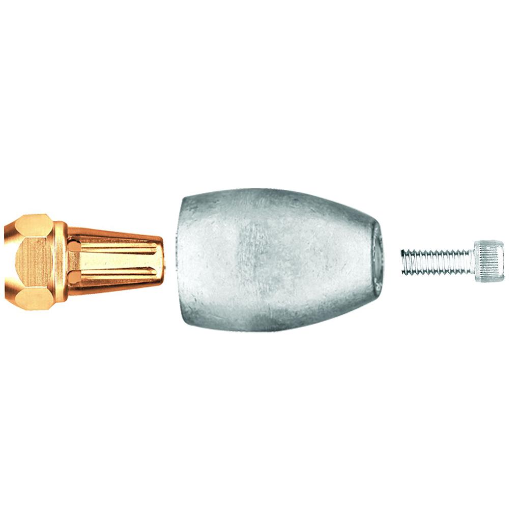 Propeller-moer-anode zink; voor Bravo 3, 2003 en ouder