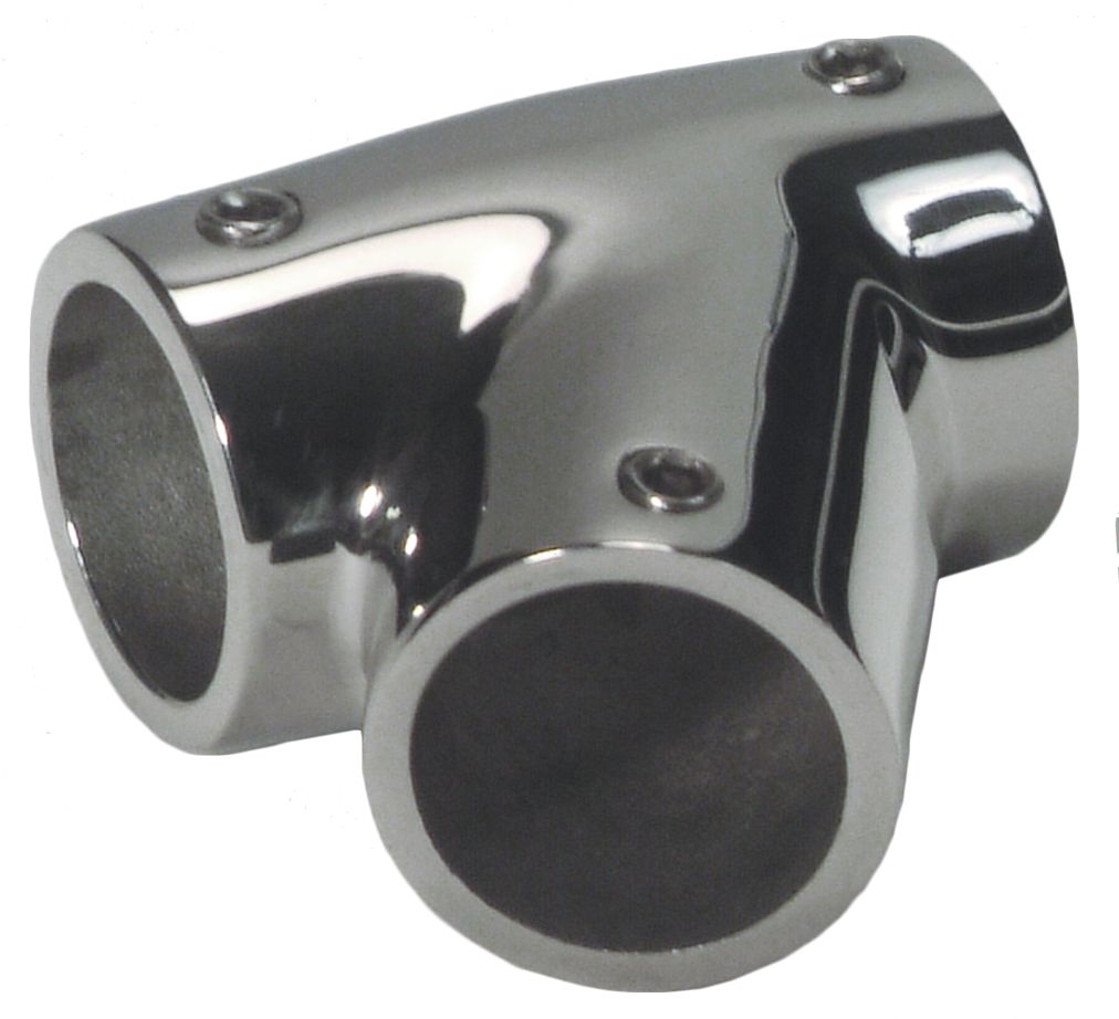 NIRO T-Stück Links  Ø22 25mm  60°