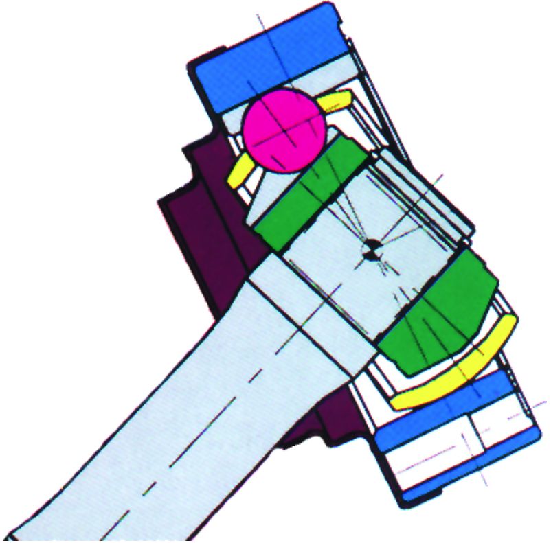 a-flex selbststellendes Staudrucklager  Ø40mm für Modell HD-125