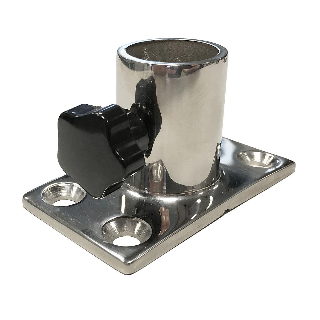 Flaggenstockhalter Stabiler aus NIRO 60º 