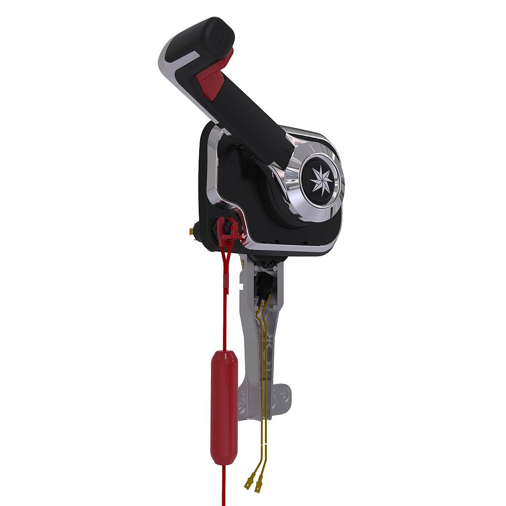 Fernbedienung CHX 8351 mit Chrom Hebel Trimm Backbord Montage