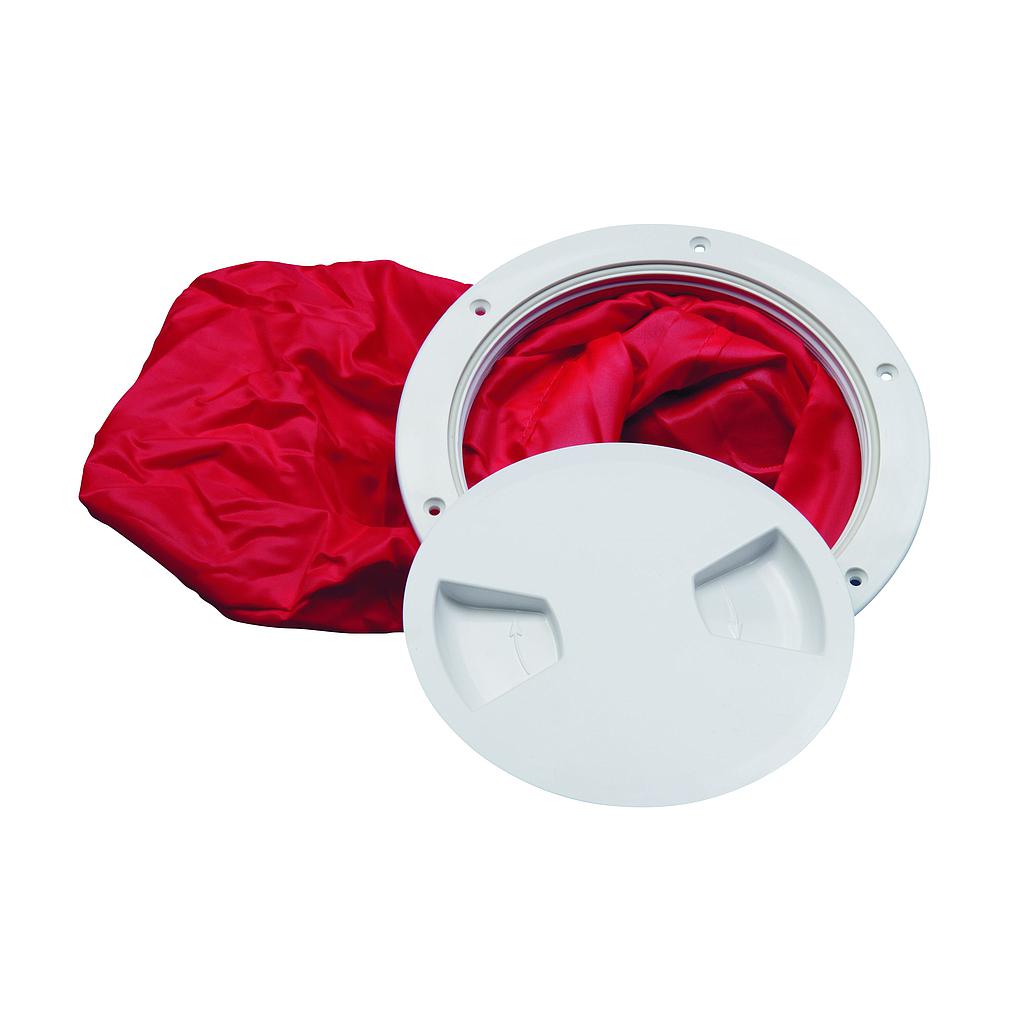 Kunststoff Wasserdichte Luken mit Beutel  Ø210x160mm  Ausschnittsmaß Ø170mm  weiss