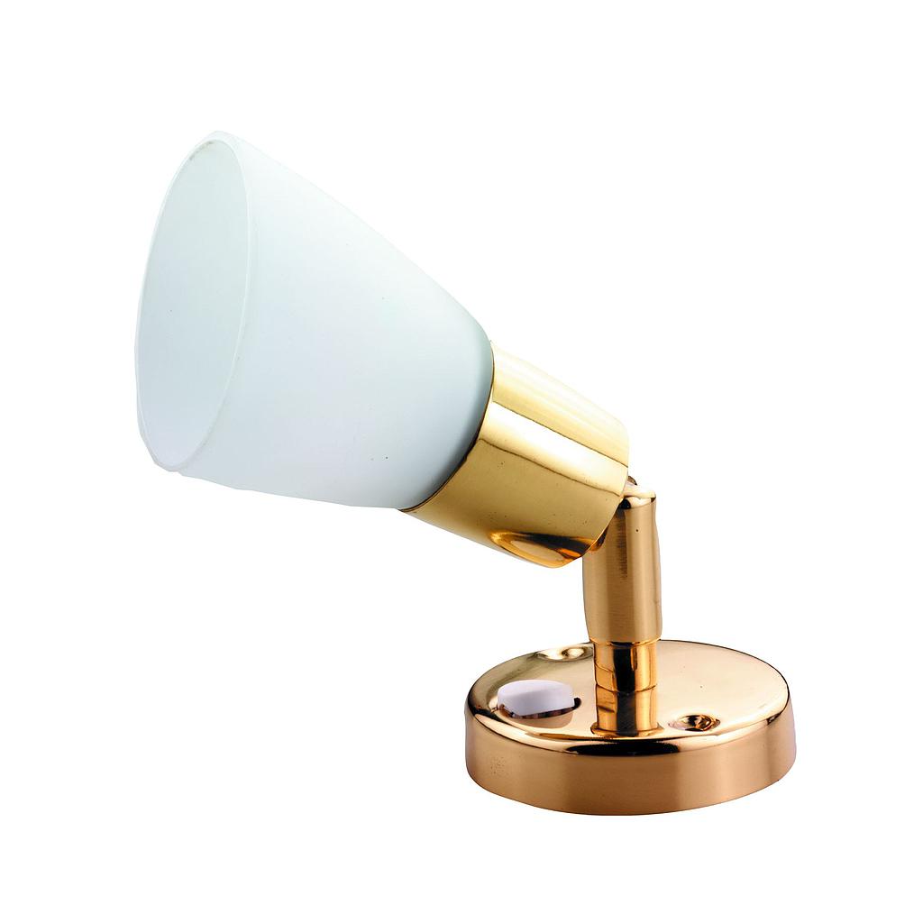 Messing LED Wand- / Leselampe  8-30V/3 1W  LED 1x3W