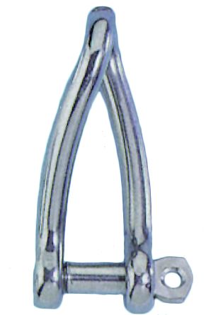 RVS Sluiting  12mm  Gedraaid
