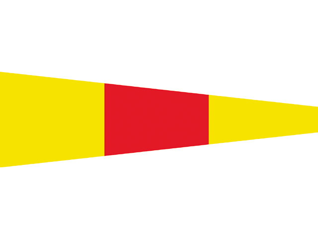 Flagge Signal 0 30x36cm
