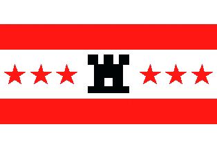 Provinzflagge Drente 20 x 30 cm