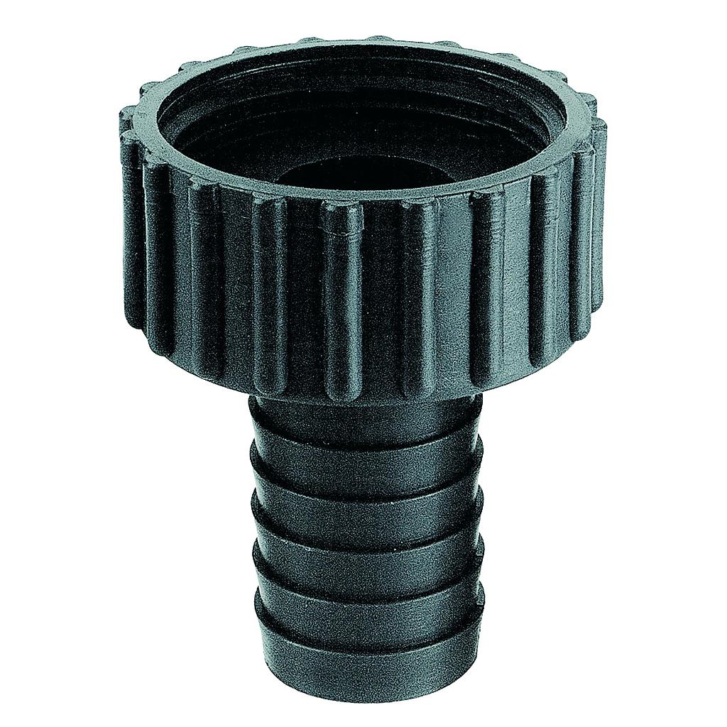 Kunststoff Geradem Anschluss  1-1/4  mit rechteckige Schlauchanschluß Ø25mm"