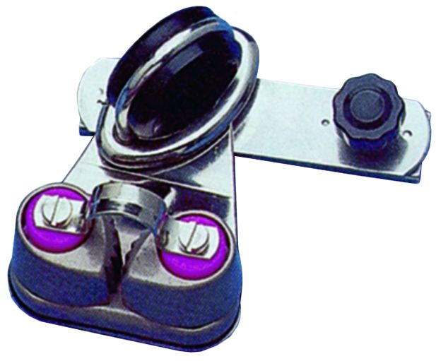 NIRO Genua-Schlitten mit drehbarem Auge und Rasterstift für U-förmige Leitschiene