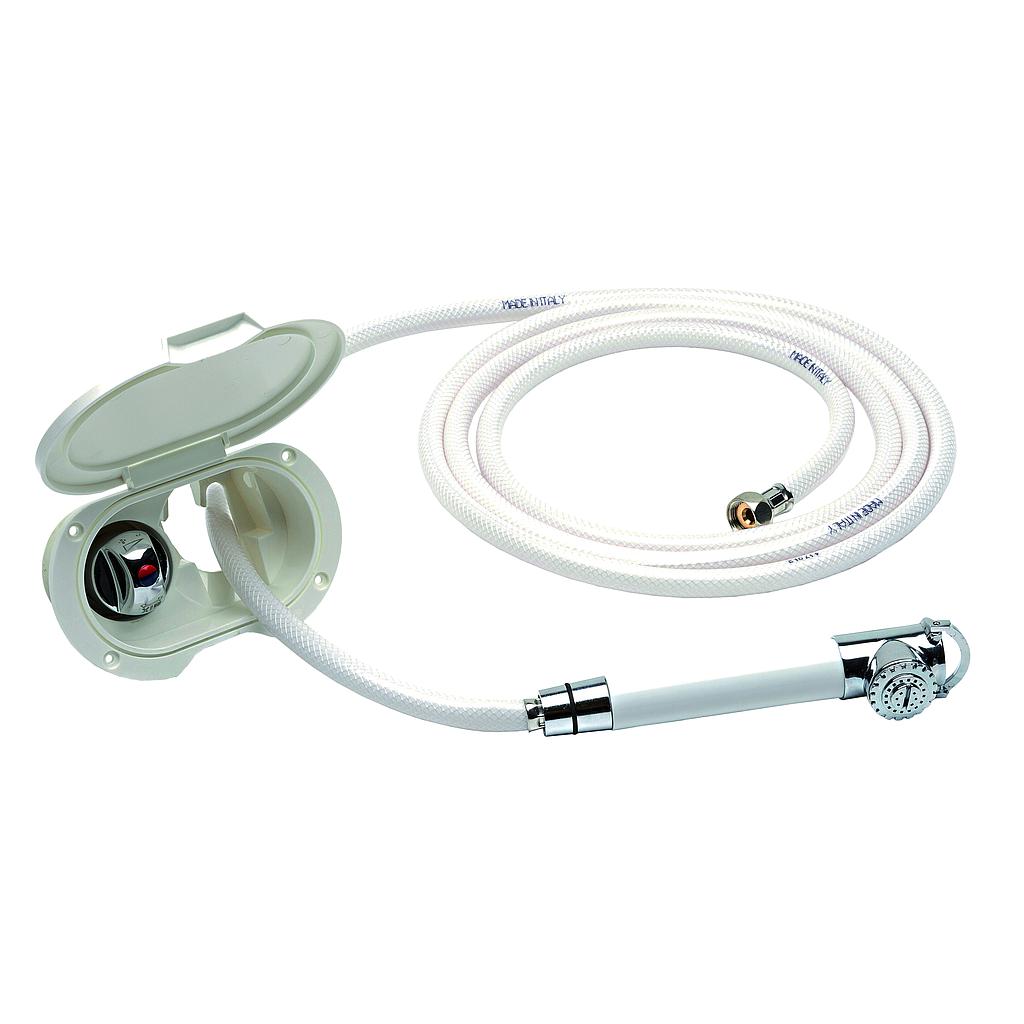 Handdusche / Mischhaan mit Einbaukasten