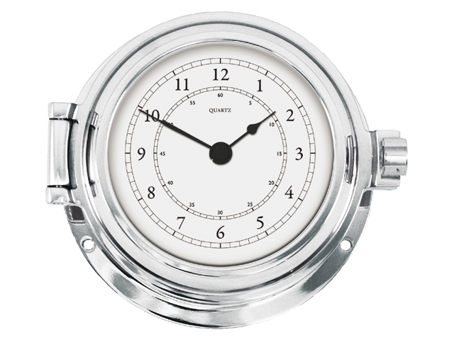 Uhr 84x115mm Messing-massiv