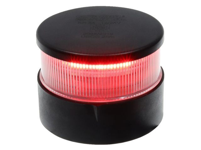 Aqua Signal Serie 34 LED Signallaterne rot Gehäuse schwarz 12/24V