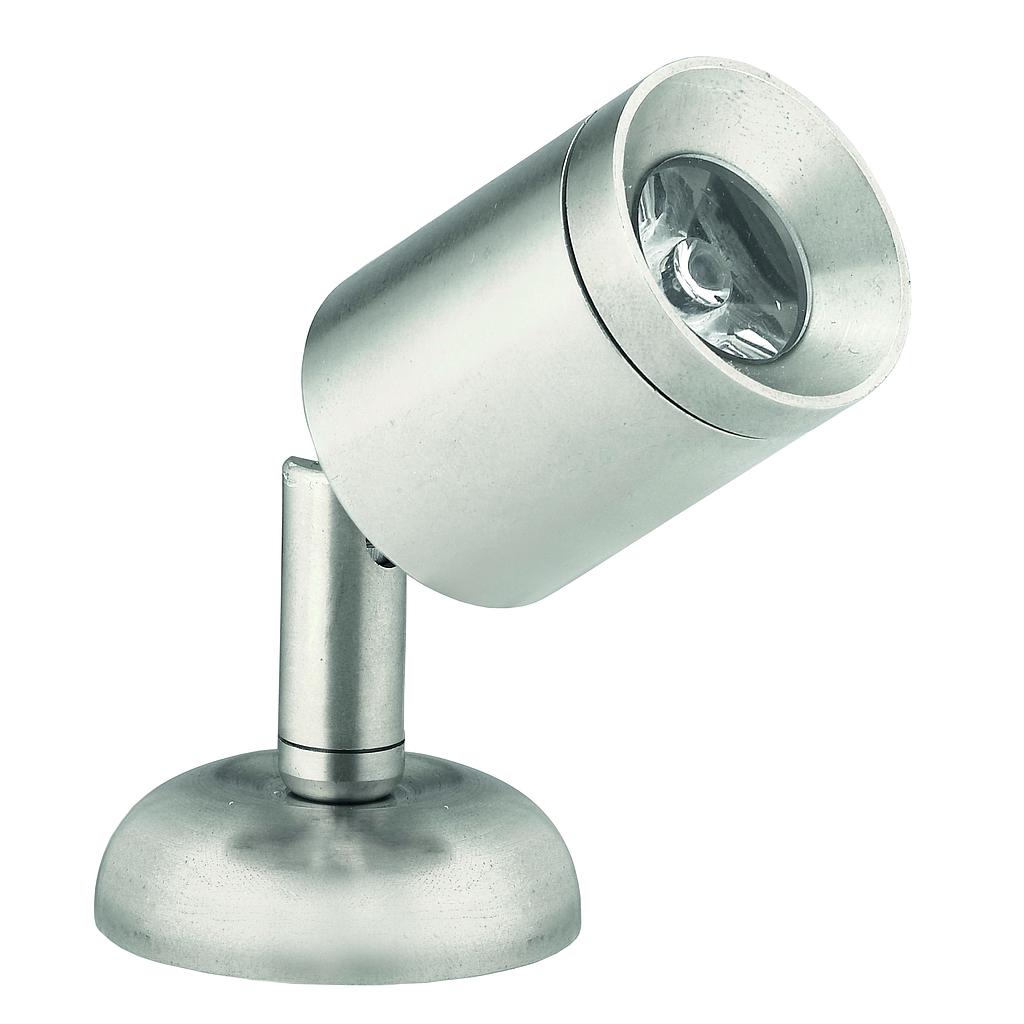 Messing-Verchroomd LED-Wand / Leselampe (mini)  8-30V/1 2W