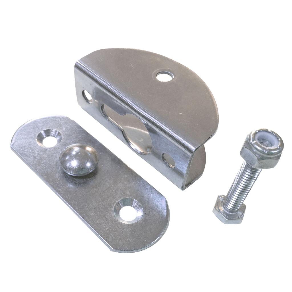 NIRO Schnellbefestigungssatz für Badeleitern ( Satz zu 2 Stück )  max. Ø25mm