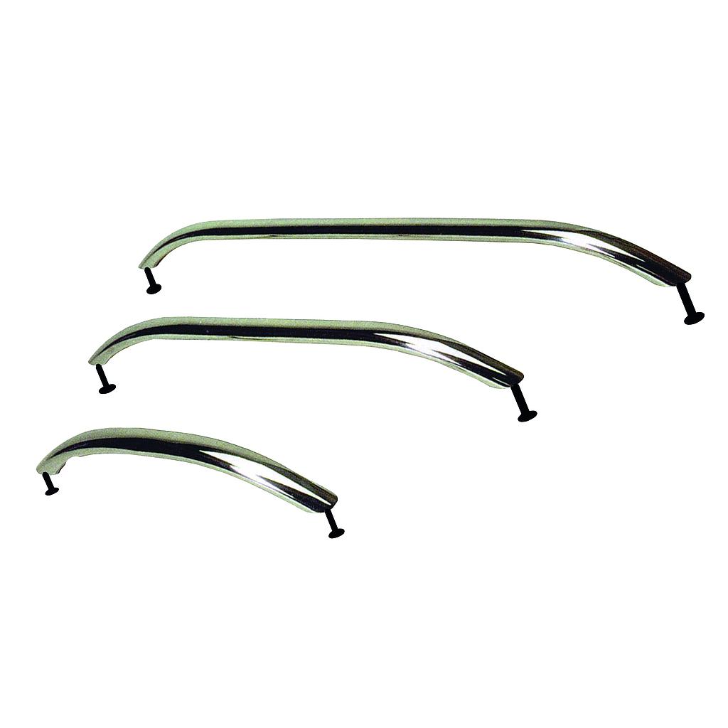 NIRO Handlauf mit M8-Gewindestifte  Ø25mm  H=50mm  L=400mm