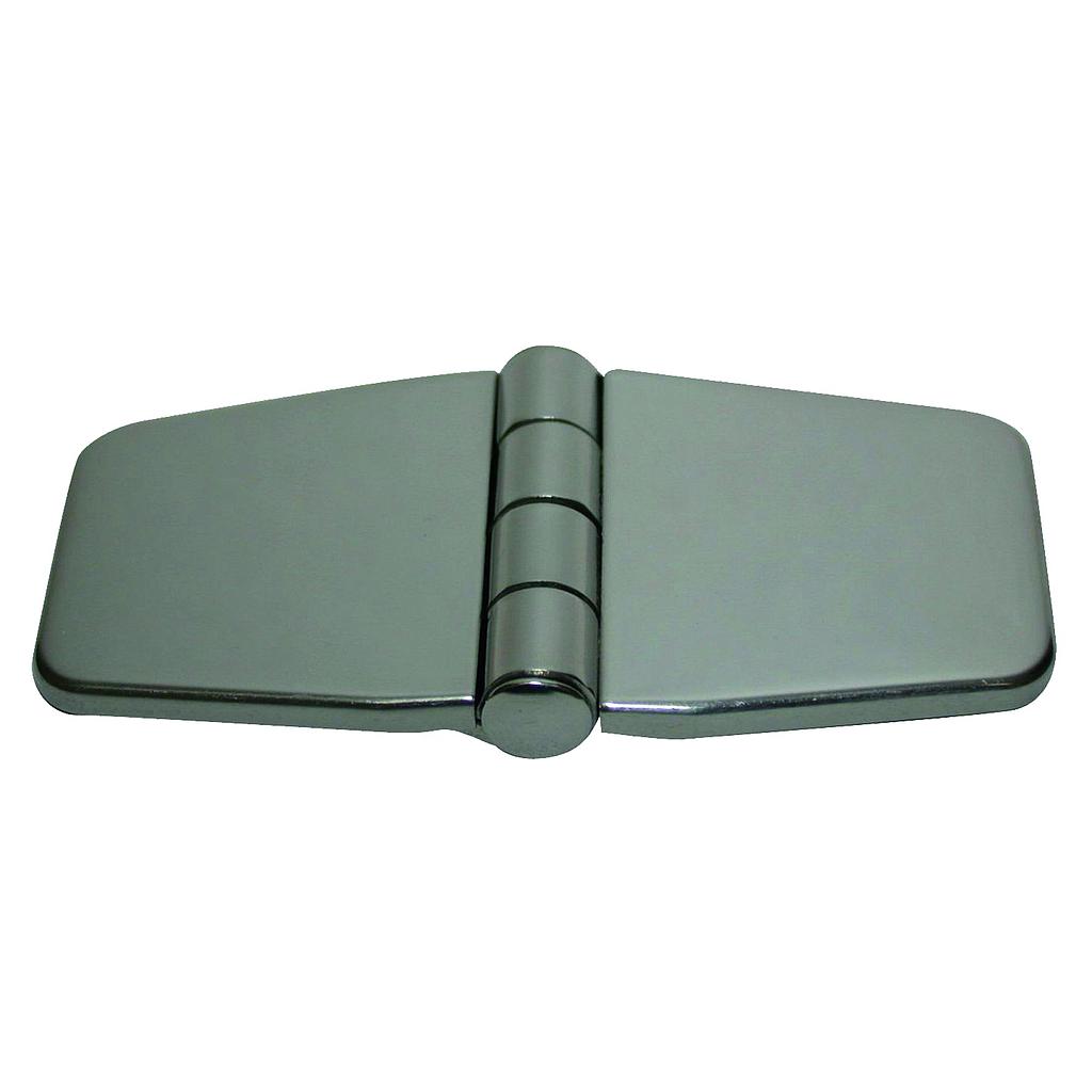 NIRO Scharnier mit Abdeckung für Schranktüre  76x37x2mm