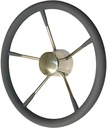 400 mm Goldenship Steuerrad / Bootslenkrad Forrada Edelstahl/Neopren