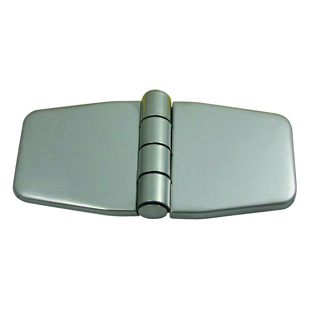 NIRO Scharnier mit Abdeckung  76 2x37x2mm