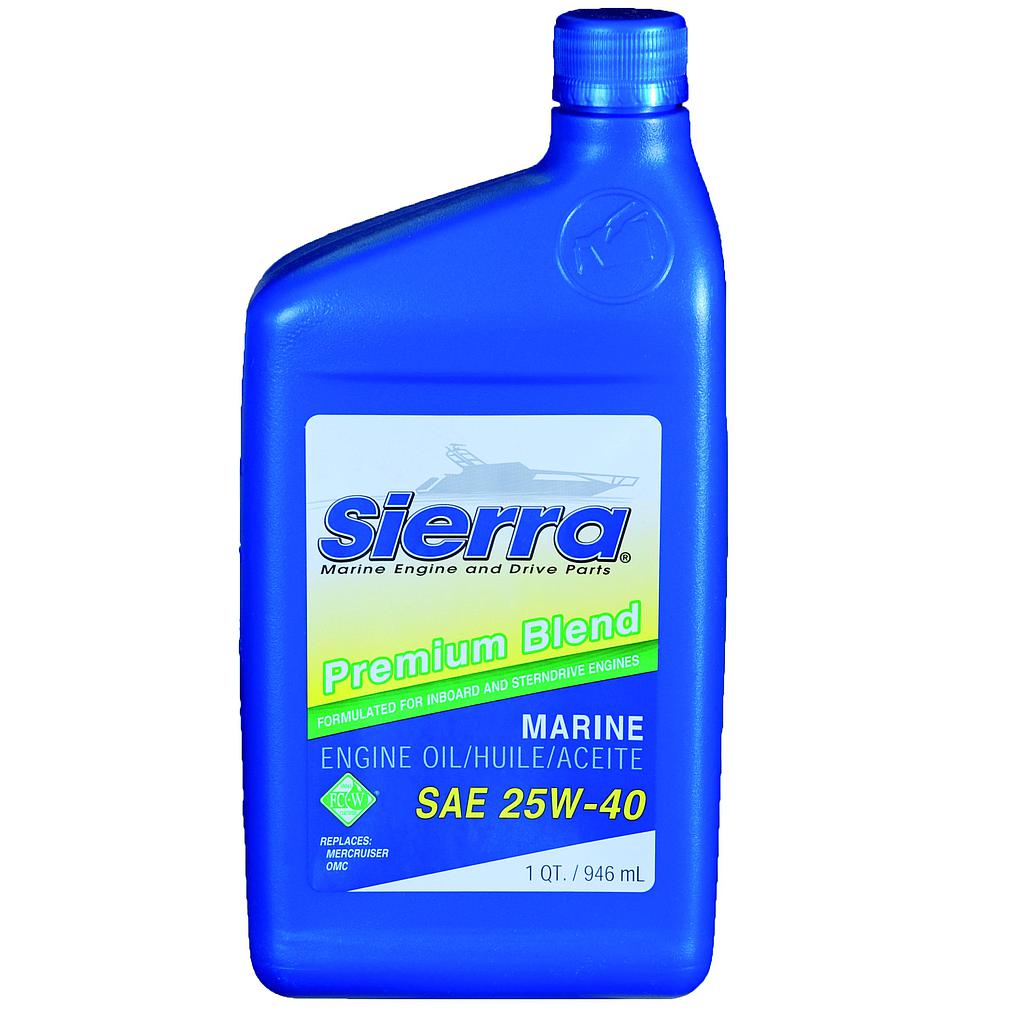 Motorolie Sierra 25W40  946ml voor Sterndrive 4-T