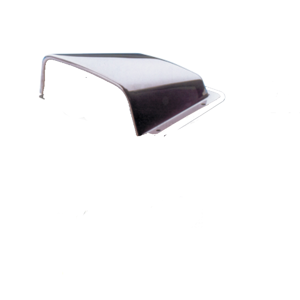 NIRO Lüftungsmuschel für Motorraum-Beluftüng  126x143x47mm (lxbxh) (nur Oberteil)