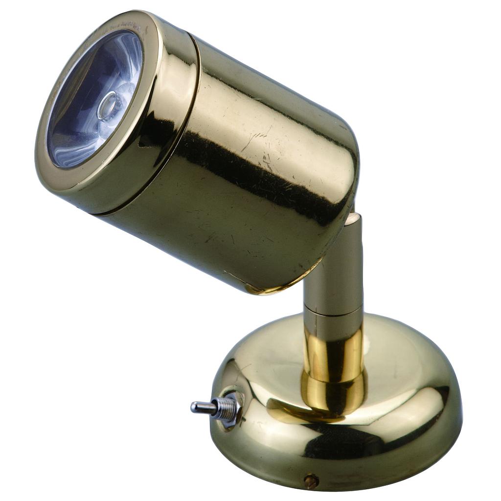 Messing LED-Wand / Leselampe (mini)  8-30V/1 2W